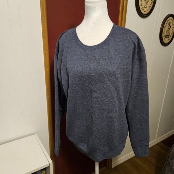 Hanes XL/XG PIT TO PIT 22 1/2 LENGTH 24  EX COND BLUE/GREY - Picture 1 of 4